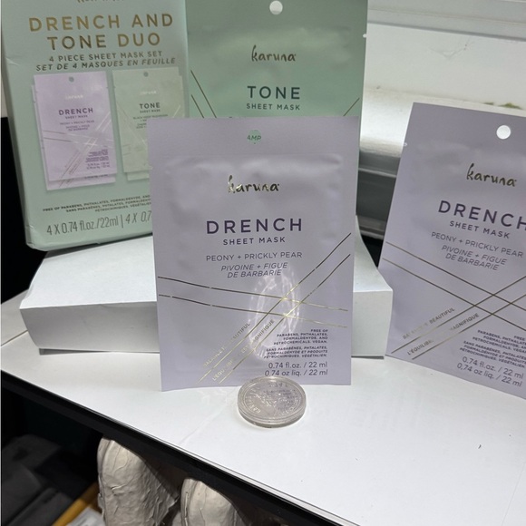 💥Karuna Drench and Tone Duo Sheet Face Mask Kit - Set of 3💥 - Picture 2 of 16